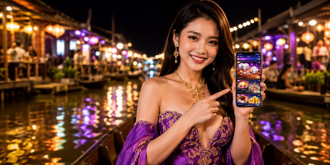 Người dùng tại vùng Mekong chơi casino mobile trên điện thoại ngoài trời
